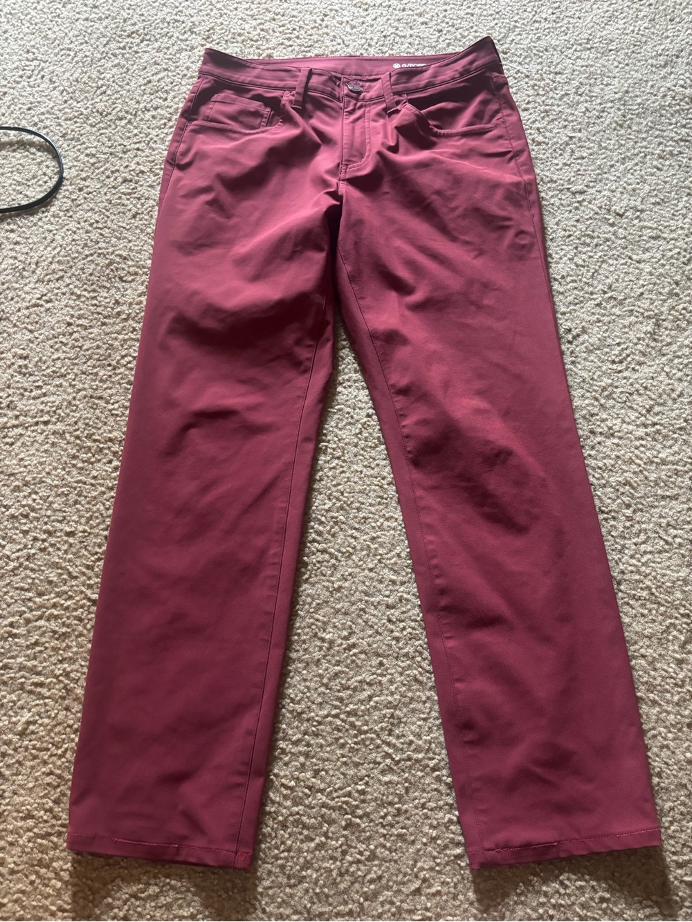 G/FORE Mens Golf Pants 30x32 Burgundy Pocket Stretch